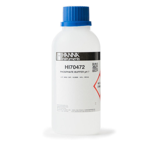  Hanna Instruments HI70472 Phosphate Buffer Solution pH 7.15, 250 mL 