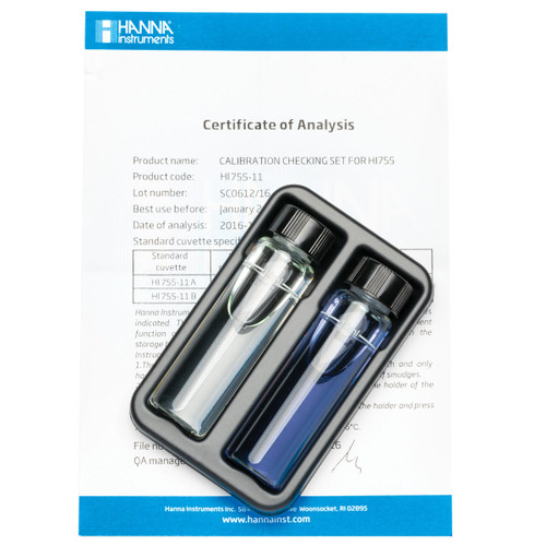  Hanna Instruments HI755-11 Marine Alkalinity Checker HC Calibration Check Set 