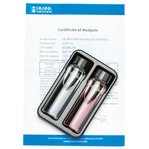  Hanna Instruments HI761-11 Total Chlorine Ultra Low Range Checker HC Calibration Check Set 