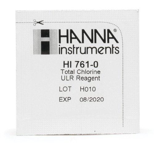  Hanna Instruments HI761-25 Total Chlorine Ultra Low Range Checker HC Reagents (25 Tests) 