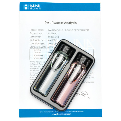  Hanna Instruments HI762-11 Free Chlorine Ultra Low Range Checker HC Calibration Check Set 