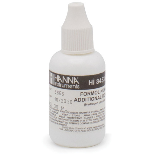  Hanna Instruments HI84533-60 Hydrogen Peroxide Reagent for Formol Number Mini Titrator 