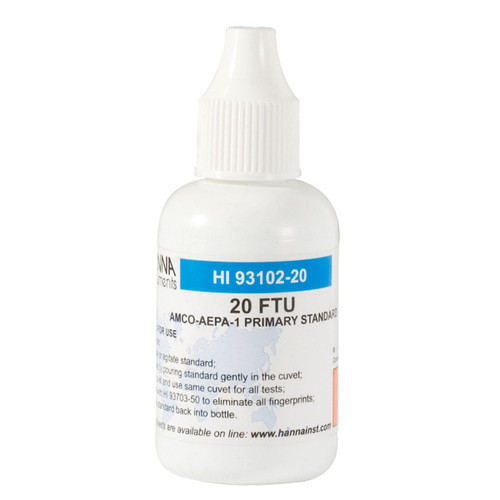  Hanna Instruments HI93102-20 AMCO-AEPA-1 Turbidity Calibration Solution at 20 NTU, 30 mL bottle 