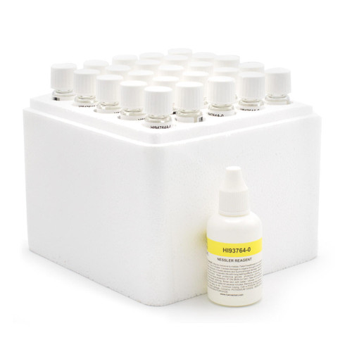  Hanna Instruments HI94764A-25 Ammonia Low Range Reagents with Barcode Recognition 