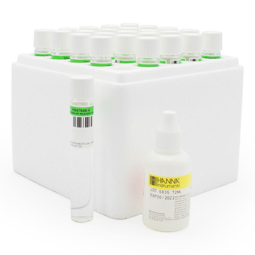 Hanna Instruments HI94764B-25 Ammonia High Range Reagents with Barcode Recognition