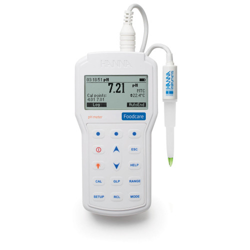  Hanna Instruments HI98161 Professional Foodcare Portable pH Meter 