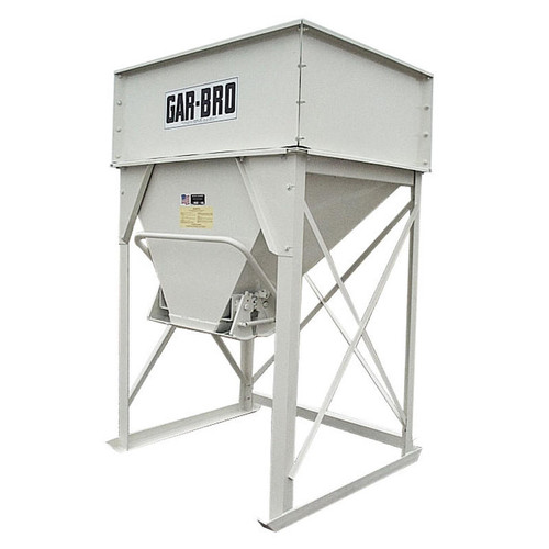  Gar-Bro 328-T, Vertical Front Single Gate Floor Hopper, 1 Cu Yds, Tall Floor Stand 