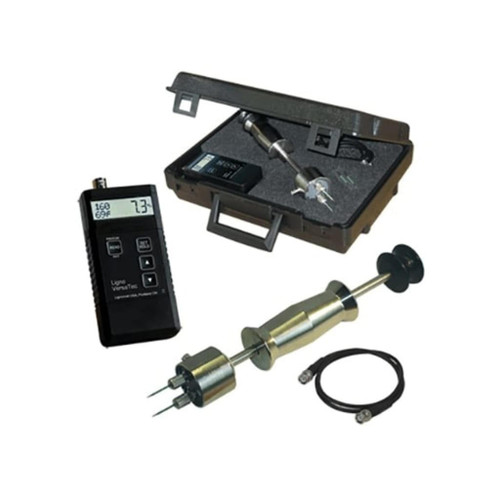 Lignomat V-2M, Ligno-VersaTec Wood Moisture Meter, Electrode E-12, Cable, Case  