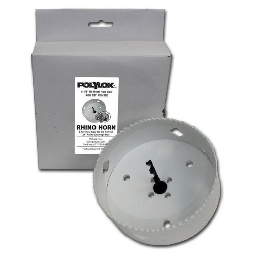  Polylok PL-HS-513 5 1/8in  Bi-Metal Hole Saw With Arbor 