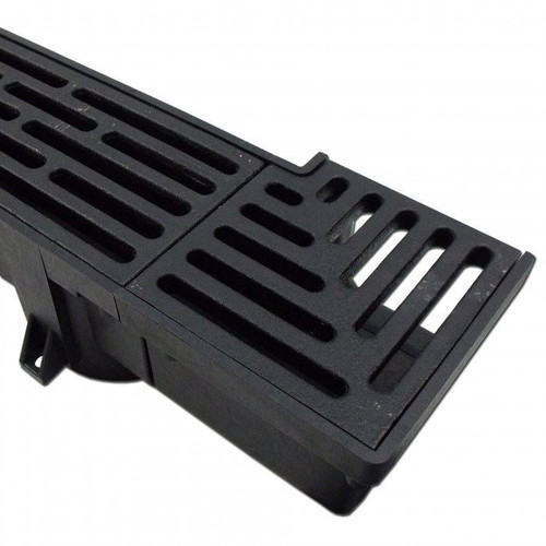 Polylok PL-90860-90-DIG 90 degree Corner Drain & Grate - Ductile 