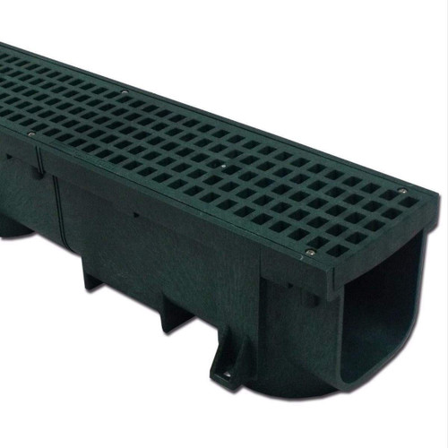  Polylok PL-90860-GR Green Trench Drain Channel & Grate 4ft 