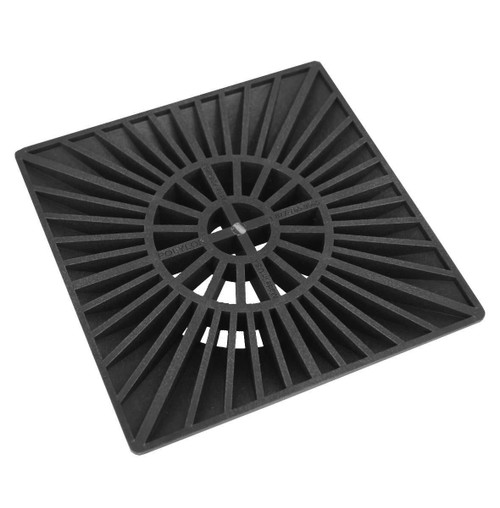  Polylok PDB-9SPG-B 9in  Square Pipe Grate - Black 