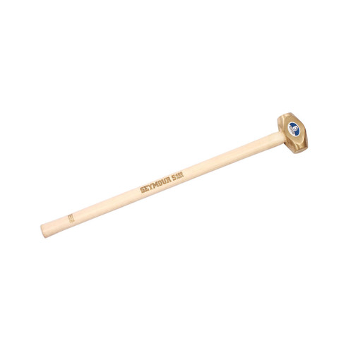  Seymour 41802, 6 lb Brass Non-Sparking Hammer with 32" Hickory Handle 