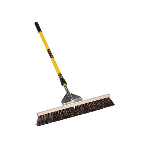  Structron 82926, 24" General Purpose Broom, Telescoping Fiberglass Handle 