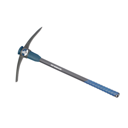  Seymour 85576, 5 lb Railroad Pick - Spiral Anti-Slip Grip & Overstrike Protection - Fiberglass 36" Handle 