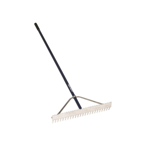  Midwest Rake 12536, 36" Double Play/Dual Purpose Rake, 66" Blue Aluminum Handle 