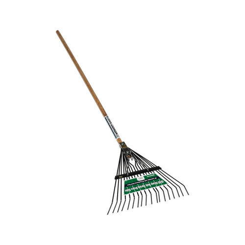  Seymour 40930, 18/18 Heavy-Duty Spring Brace Rake, 54" Wood Handle - Individually Boxed 