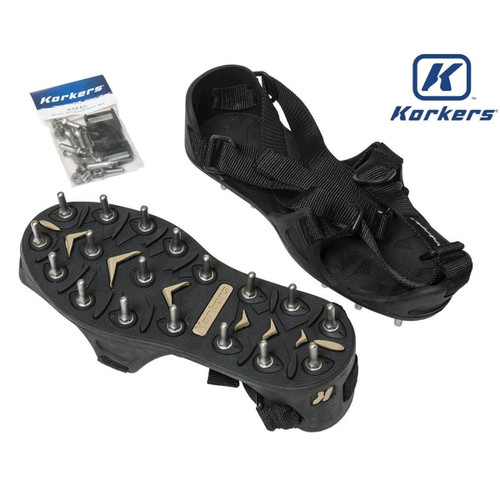  Midwest Rake 46153, Flexible Bed Spiked Shoes with 7/8" Rounded Tip Spikes - XL (Shoe Size 12 - 13-1/2) 