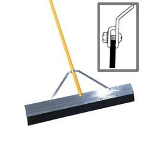  Midwest Rake 76324, 24" Seal Coat Squeegee with 3" Square Edge Blade, 66" OS Yellow Aluminum Handle 