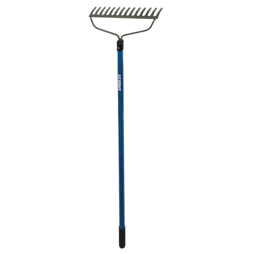  Seymour 42324, Bow Rake, Welded 14 Tine 15" Head, 60" Blue Fiberglass Handle (min qty 6 each) 