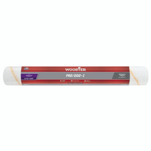  Wooster 48422, 18" Pro/Doo-Z Roller Cover - 3/16" Nap, with End Caps (min qty 6 each) 