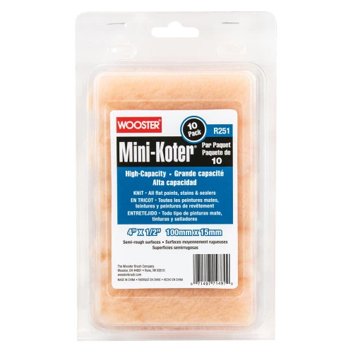  Wooster 48452, 4" Mini-Koter knit 1/2" pack of 2 (min qty 12 each) 