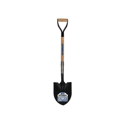 Front Turn Step Shovel, Round Point, Number 2, 30in Handle