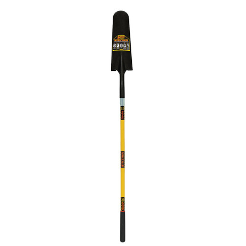  Structron 49589, Drain Spade Shovel, 10 Gauge, 16" / Forward Turned Step, 48" Premium Solid Fiberglass (min qty 4 each) 