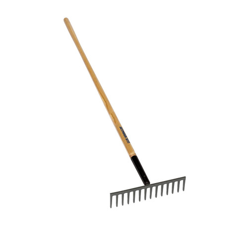  Seymour 63124, 14 Tine Forged Stone Rake, 66" Hardwood Handle (min qty 6 each) 