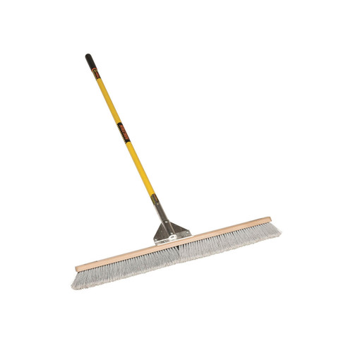  Structron 82704, 24" Duo Broom, 60" Yellow Fiberglass Handle (min qty 4 each) 