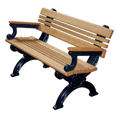 Vestil BEN-PCBA-48-BKCD 48" Cambridge Bench Cedar Seat
