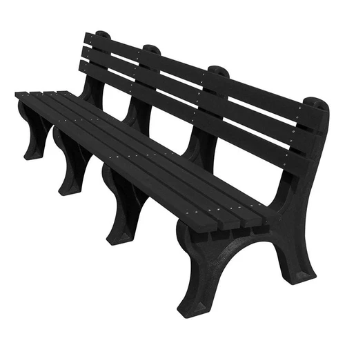 Vestil BEN-PECB-96-BKBK 96" Economy Bench Black Seat