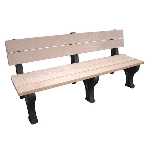 Vestil BEN-PTDB-72-BKCD 72" Traditional Bench Cedar Seat