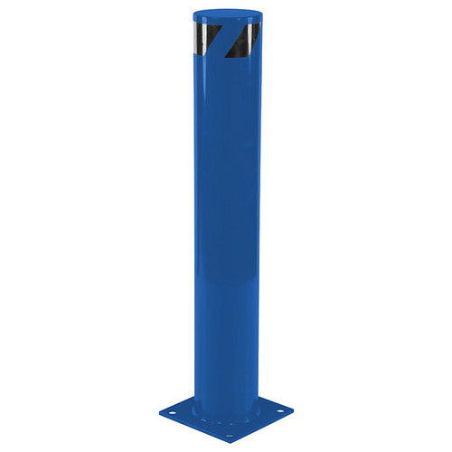  Vestil BOL-42-6.5-BU 48x6.5 Pipe Safety Bollard Blue 