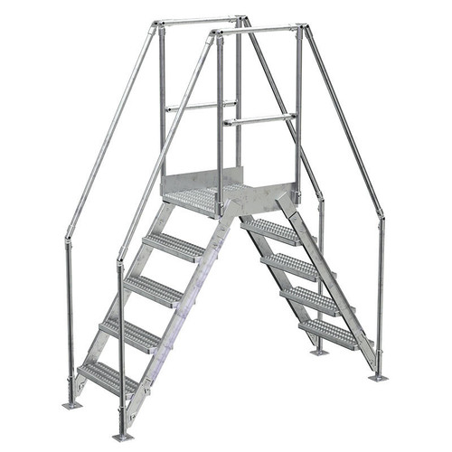  Vestil COL-5-46-14-HDG 5 Stp 23.5"X24" Crossover Ladder G 