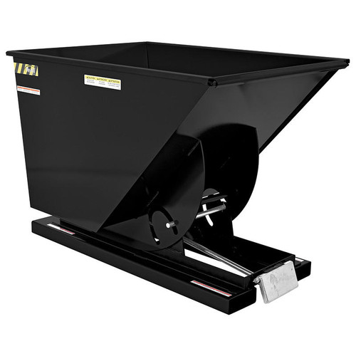  Vestil D-100-HD-BLK-SG HD Hopper 1 CbYd SG Black 