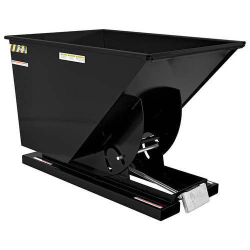  Vestil D-100-MD-BLK-SG MD Hopper 1 CbYd SG Black 
