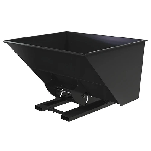  Vestil D-300-HD-NB-BLK-SG No Bump MD Hopper 3CbYd SG Black 