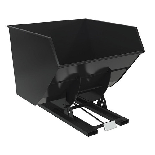  Vestil D-400-HD-BLK-SG HD Hopper 4 CbYd SG Black 