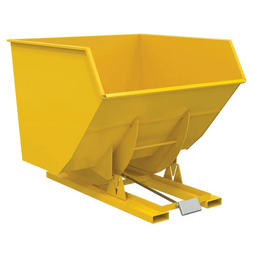  Vestil D-400-HD-YEL HD Hopper 4 CbYd Yellow 
