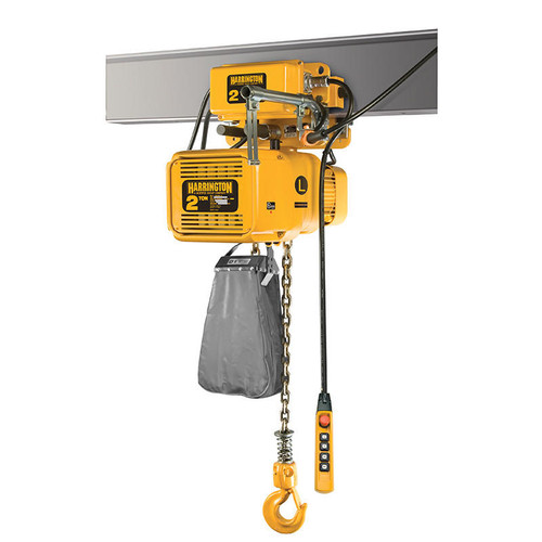 Steel Electric Chain Hoist, 3 Phase, 4K lb., Yellow