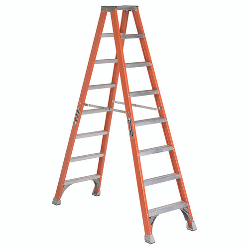 Vestil FBTFL-8 8 Step Twin Front FG Ladder