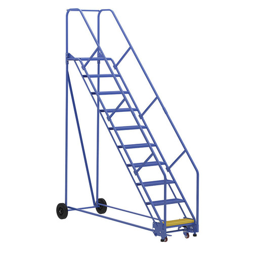  Vestil LAD-10-14-P-EZ 10 P Step 50° 14" Warehouse Ladder 