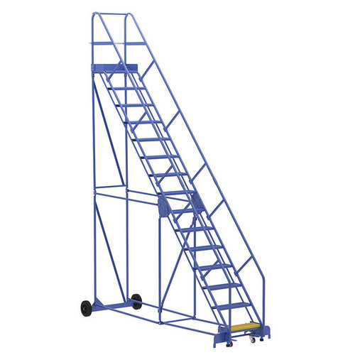  Vestil LAD-15-14-P-EZ 15 P Step 50° 14" Warehouse Ladder 