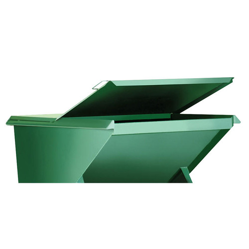 Vestil LID-100-A Stl 1 Cb Yd Hopper Frnt Lid