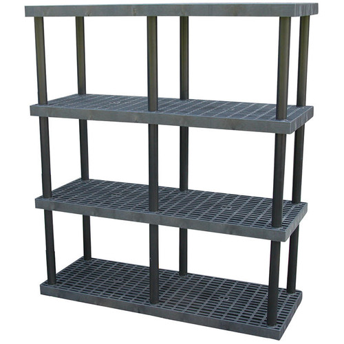 Vestil PBSS-6624-4 4 Shlf 66x24 Plstic Bulk Shlf&Stor