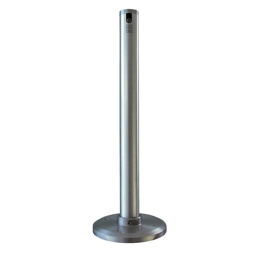  Vestil SMK-F-35A Smokers Bollard Alum Floor Mt 35"H 