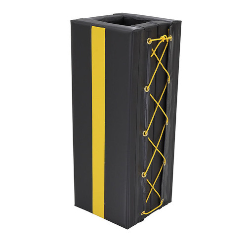  Vestil V-PAD-S-310 3'X10" Column Protect Pad Sqr Blk 