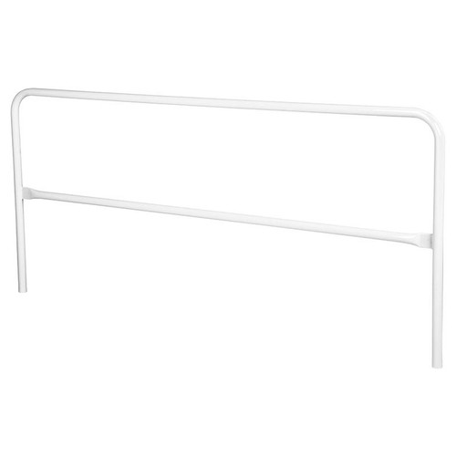  Vestil VDKR-10-WT Steel Safety Railing 10'L White 