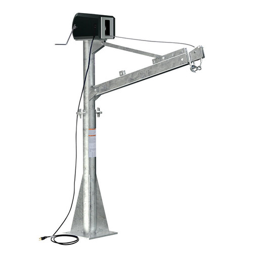 Vestil WTJ-E-15-3-AC-CSA-GA Galv CSA/AC Pwr Jib Crane 3.5-5.5' 